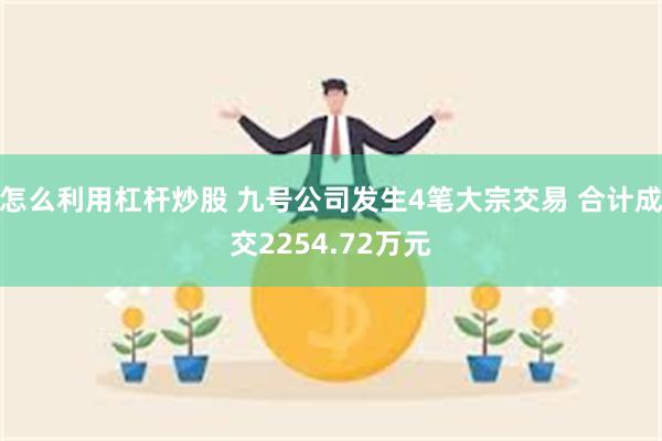 怎么利用杠杆炒股 九号公司发生4笔大宗交易 合计成交2254.72万元