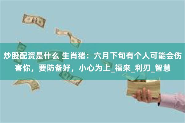 炒股配资是什么 生肖猪：六月下旬有个人可能会伤害你，要防备好，小心为上_福来_利刃_智慧
